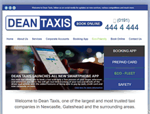 Tablet Screenshot of deantaxis.co.uk